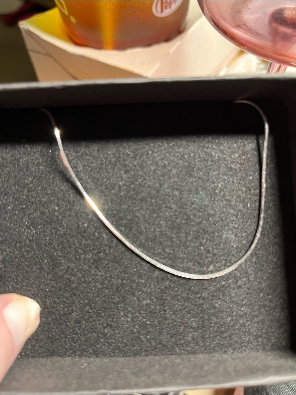 Sterling Silver Snake Chain Necklace NWOT